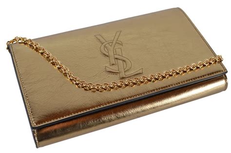 ysl belle du jour gold|Yves Saint Laurent Large Belle De Jour Clutch .